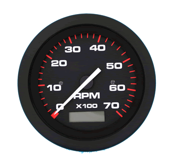 Seastar Tach/Hourmeter 0-7000 Amega [68443P]