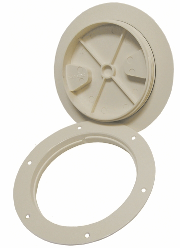 T-H Marine Deck Plate 4" White Twist [DPS-4-2-DP]