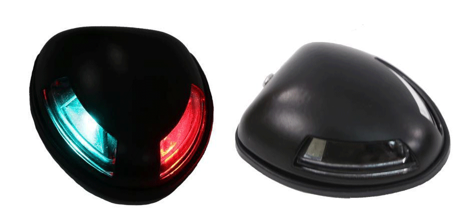 T-H Marine Led Combo Bow Light Black [LED-BNAVC-1BK-DP]