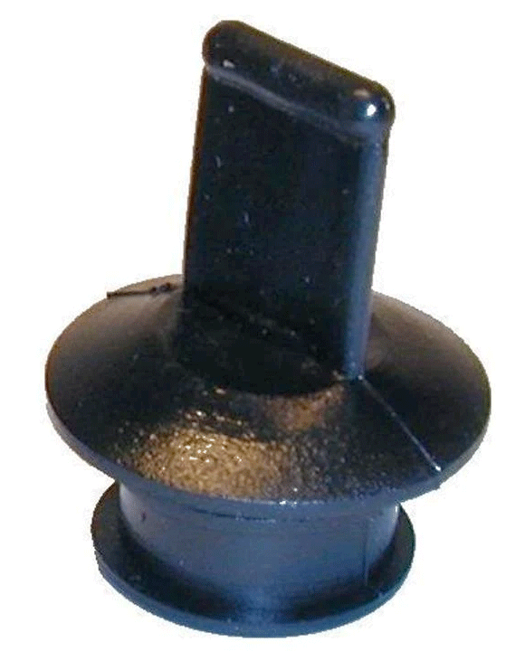 T-H Marine Push Plug Vinyl Black [PP-118-DP]