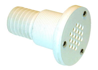 T-H Marine 1 1/2" Barbed Thruhull White [TH-1502G-B]