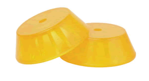 Tie Down End Bell 3" Amber [86290]
