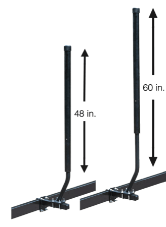 Tie Down Floating Guide Post 48-60" Bk [86568]