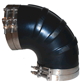 Trident Elbow 90d 3"Id Ht W/Ss Clamps [TRL-390SS]