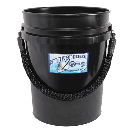 Top Shelf Marine Bucket Black W/Black Handle [02- BWBB]