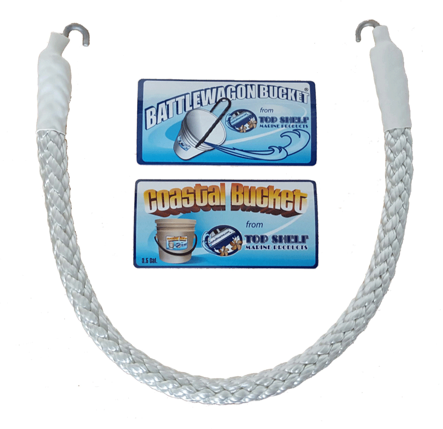 Top Shelf Marine Rope Handle Only White/White [02BWBHOWW]