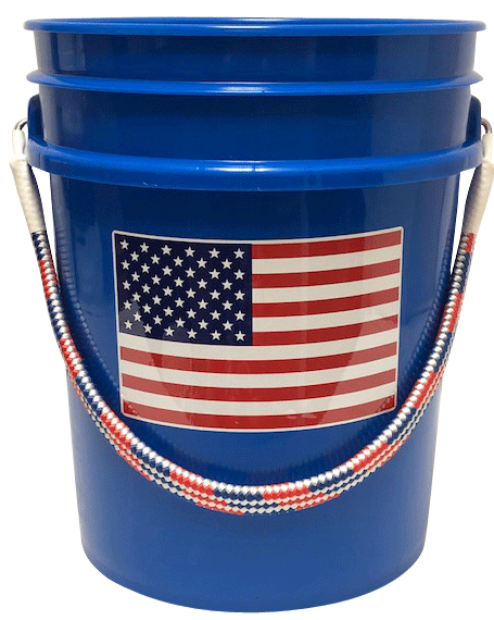 Top Shelf Marine Bucket Dk Blue Rwb W/Us Flag [02-BWB-PATRIOT]
