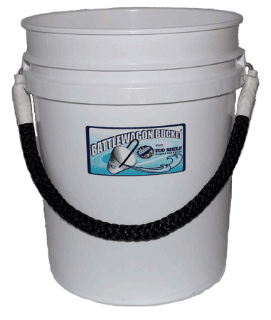 Top Shelf Marine Bucket Wh W/ Black Handle [02-BWBWB]