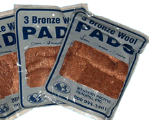 Western Pacific Trading Bronze Wool Pad Fine (3) [35000]