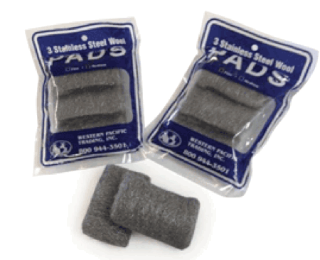 Western Pacific Trading Stainless Wool Pad Fine (3) [35015]
