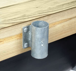 Tie Down Pipe Holder Galvanized Dock Hardware